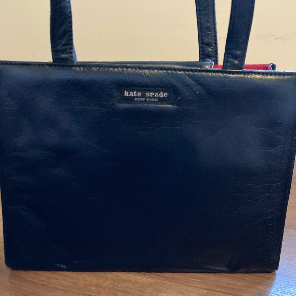 Vintage Kate Spade ♠️ black leather handbag